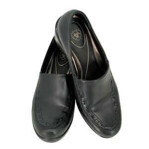 Ariat Slip-On Black Apron Toe Clog Women's Size 8B‎